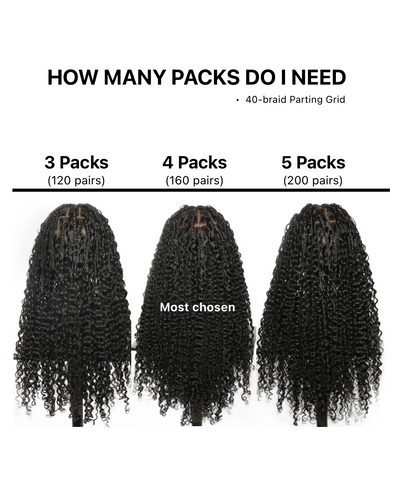 PrimeFlow™ 100% Human Hair Water Wave Crochet Hair For Miracle Knots Boho Braids