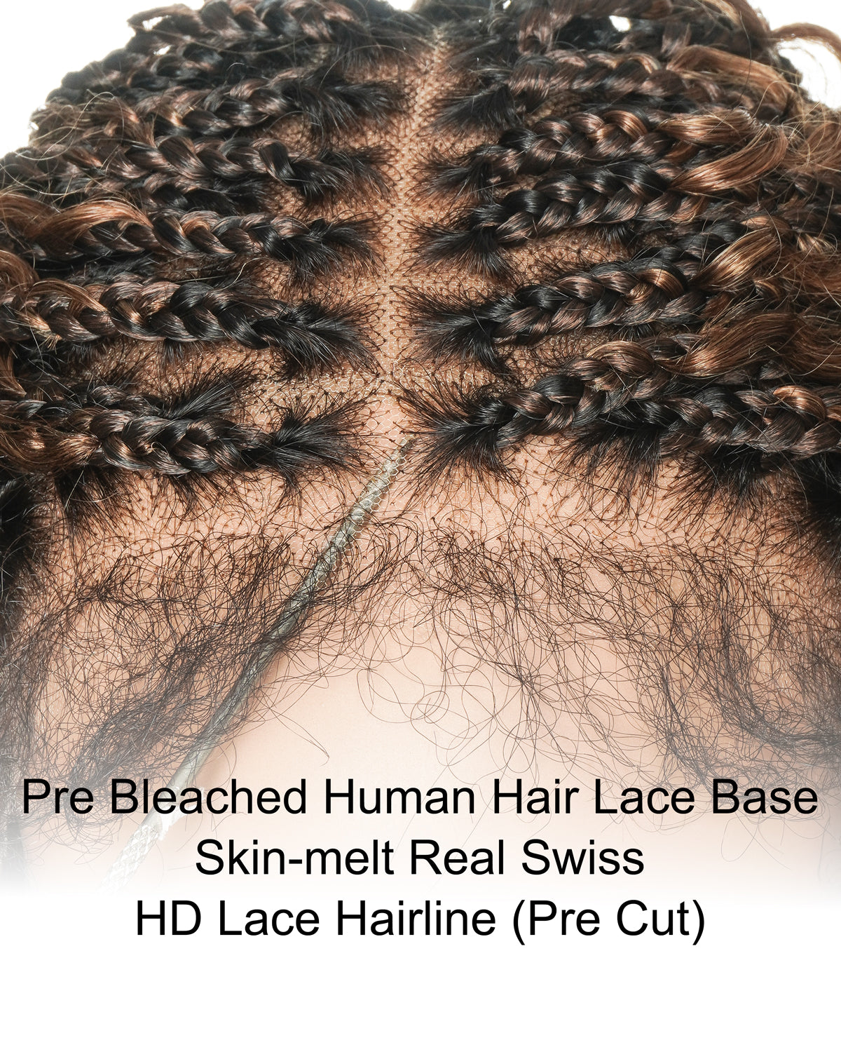 Lulu - Small Head Friendly Glueless Curly Boho Braided Wig (Small Cap Size for Petite Head)