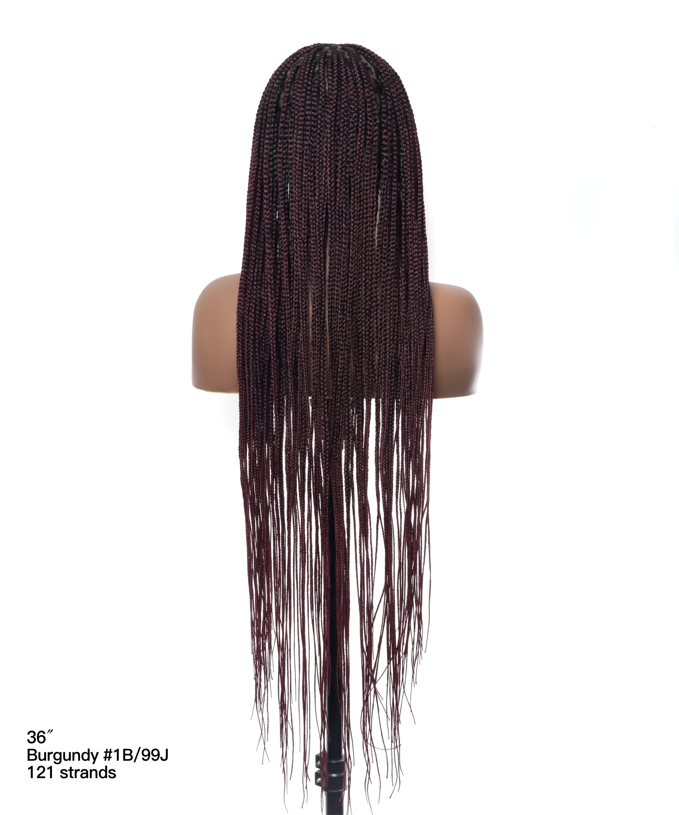 48" Lightweight Knotless HD Full Lace Box Braided Wig
