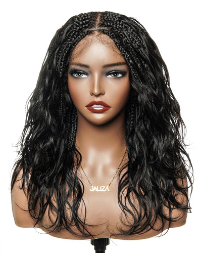 Michelle 16" - JALIZA Slip-On™ Glueless Body Wave Boho Box Braided Wig