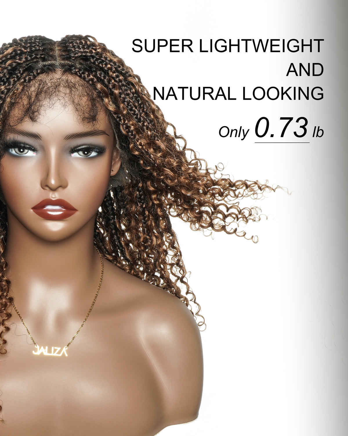 Lulu - Small Head Friendly Glueless Curly Boho Braided Wig (Small Cap Size for Petite Head)