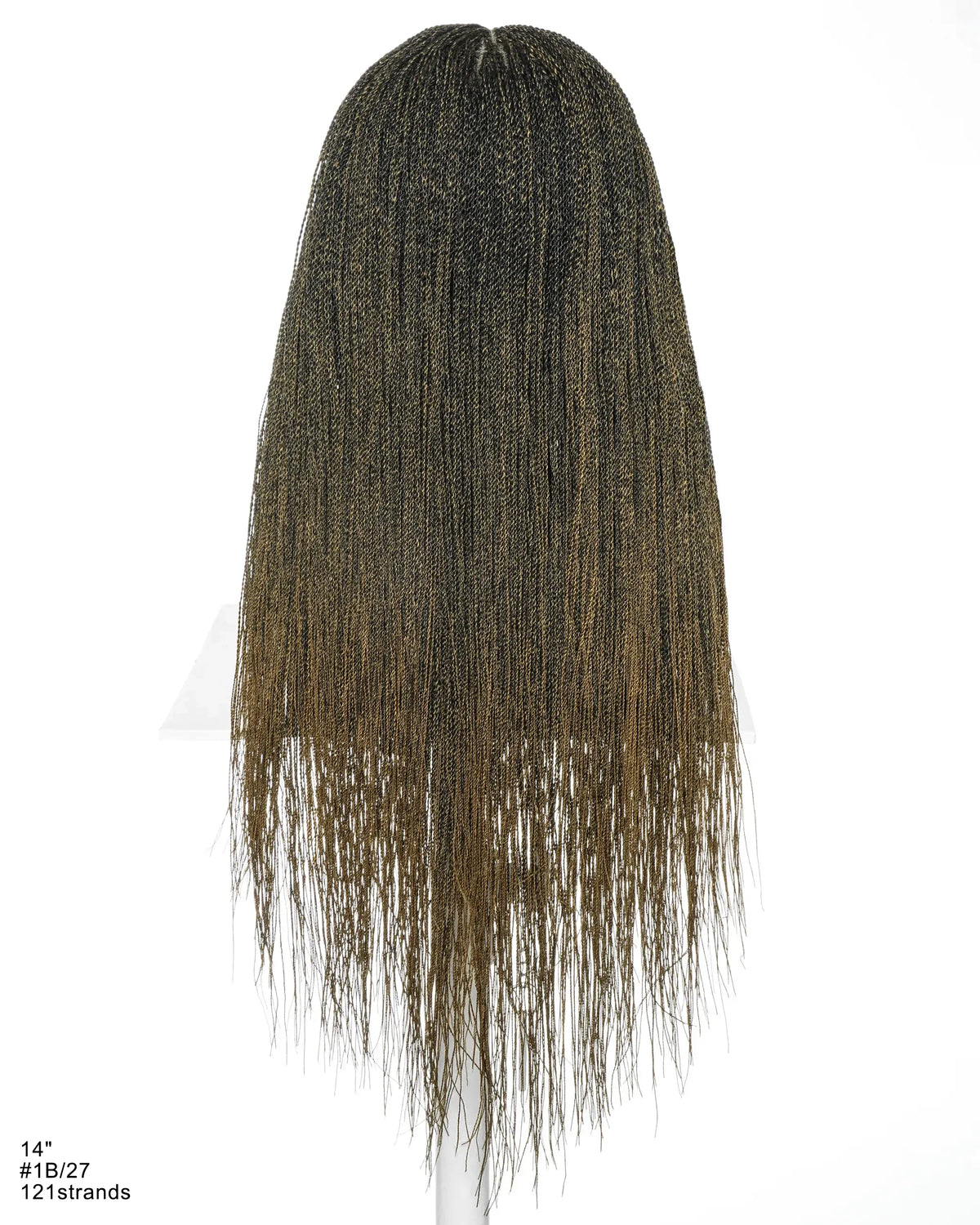 Mica - Micro Senegalese Twist Pre Bleached Swiss HD Full Lace Knotless Braids Wig 799 Strands