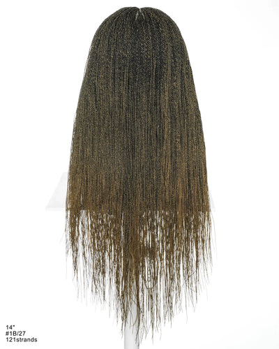 Mica - Micro Senegalese Twist Pre Bleached Swiss HD Full Lace Knotless Braids Wig 799 Strands