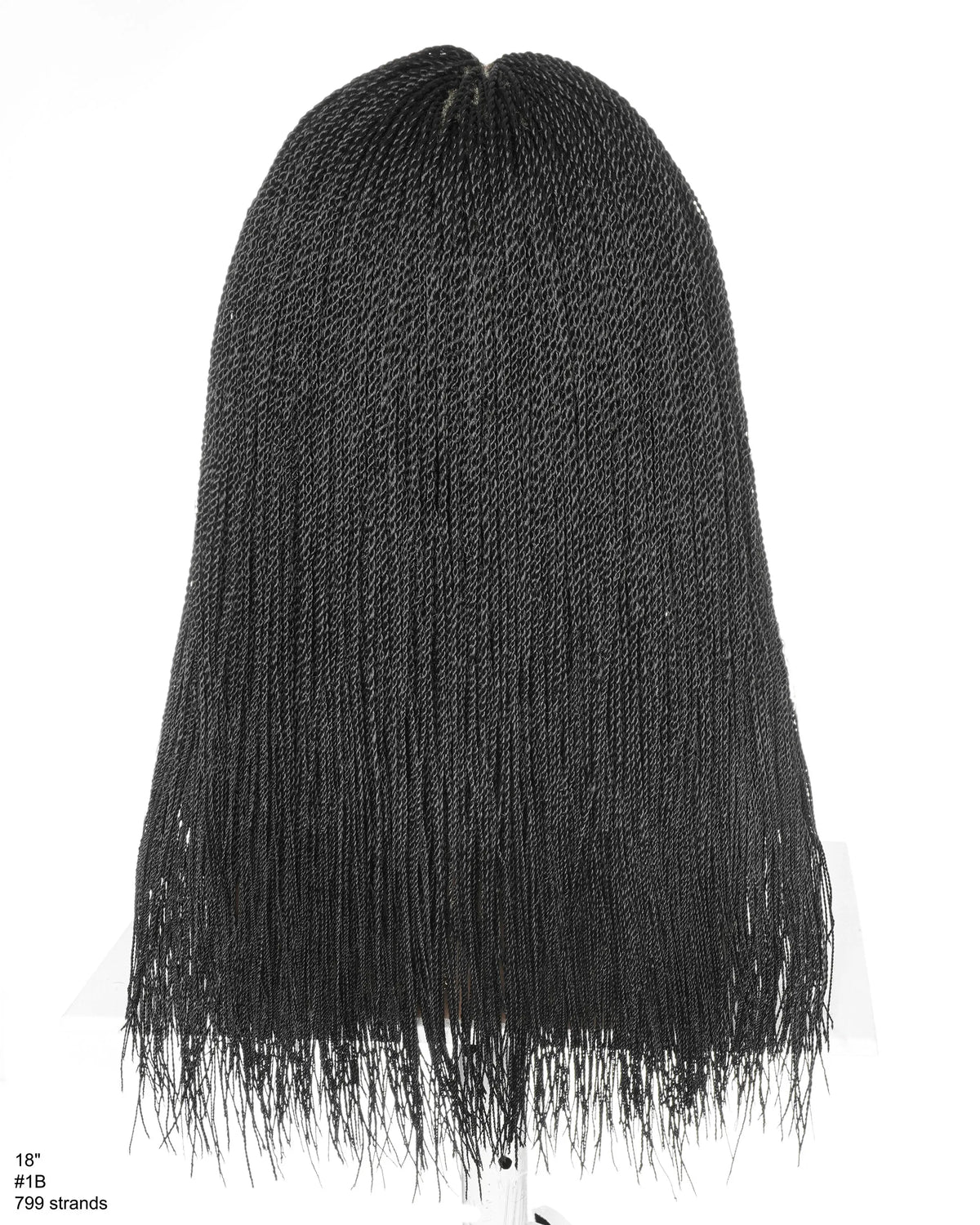 18" Mica Micro Twist Full Lace Braids Wig