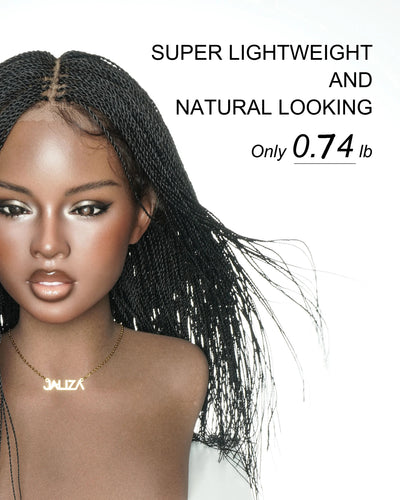 18" Mica Micro Twist Full Lace Braids Wig