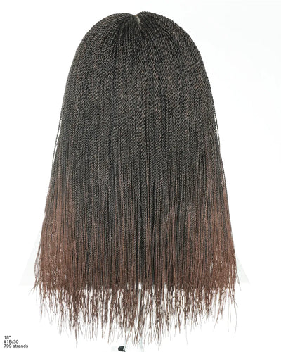 18" Mica Micro Twist Full Lace Braids Wig
