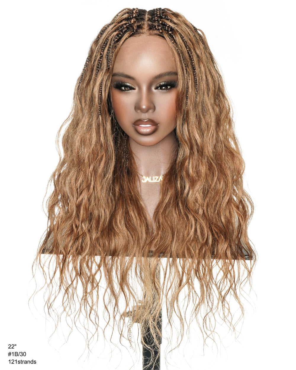 Michelle 16" - JALIZA Slip-On™ Glueless Body Wave Boho Box Braided Wig