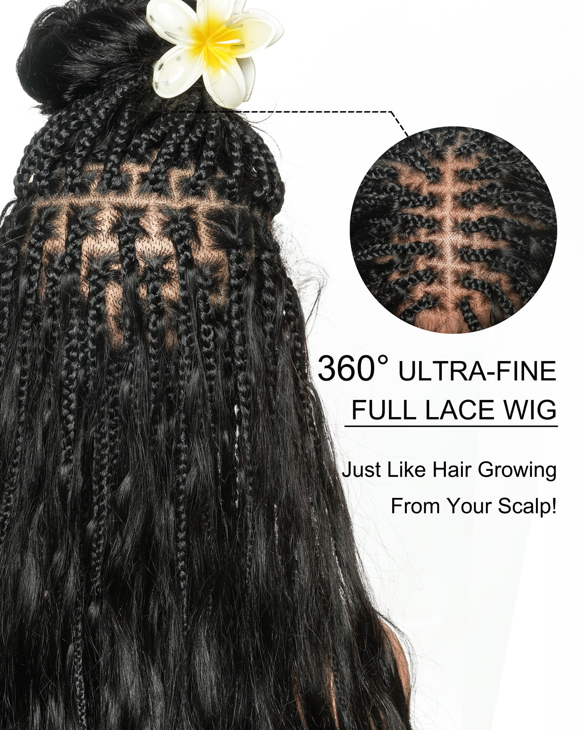 Michelle Luxury 30" Boho Braided Wig