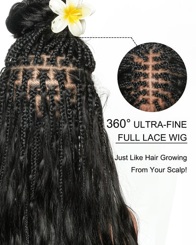 Michelle Luxury 30" Boho Braided Wig