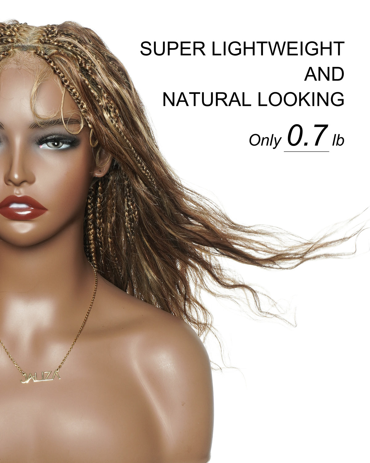 Michelle - 22" Balayage #4/30/27 Pre Bleached Swiss HD Full Lace Bora Bora Boho Box Braided Wig