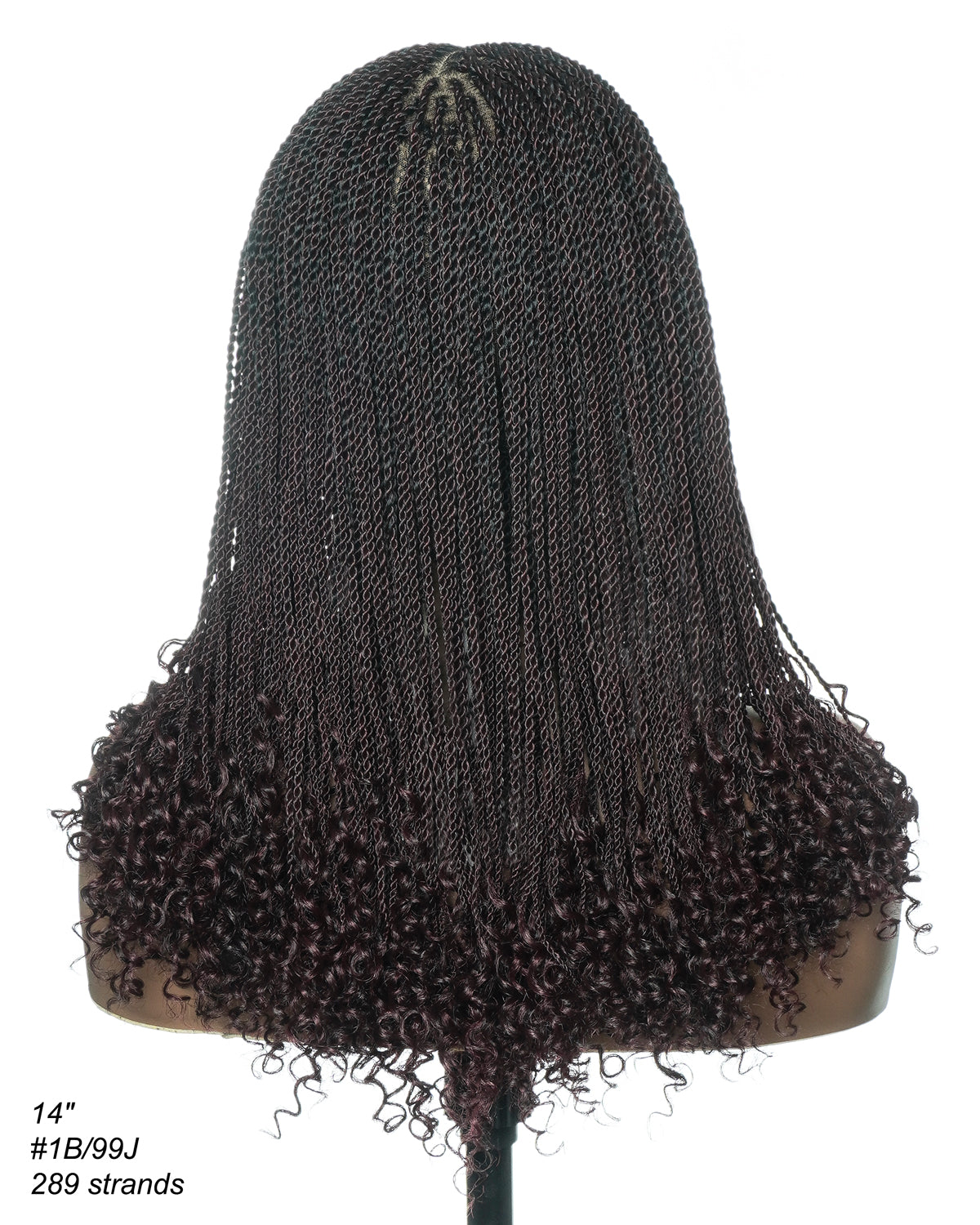 Tina - Small Head Friendly Senegalese Mini Twist Glueless Braided Wig (Small Cap Size for Petite Head)