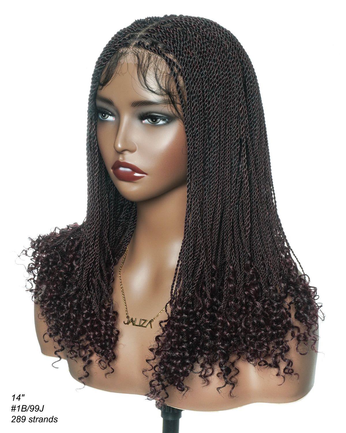 Tina - Small Head Friendly Senegalese Mini Twist Glueless Braided Wig (Small Cap Size for Petite Head)
