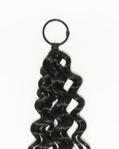 18" 100% Hand-Made Human Hair Feather Crochet Hair For Miracle Knots Hair Extensions