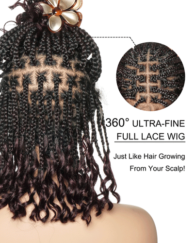 Nina - Slip-On™ Curly Ends Knotless Box Braided Wig