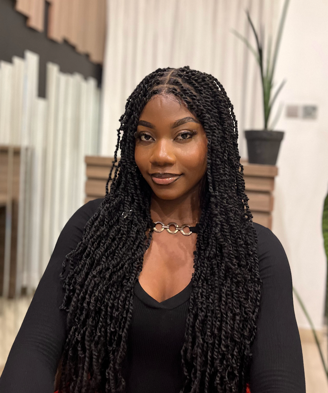 Pavana - Super Lightweight Passion Twist 28" Swiss HD Lace Full Lace Braided Wig 100 Strands