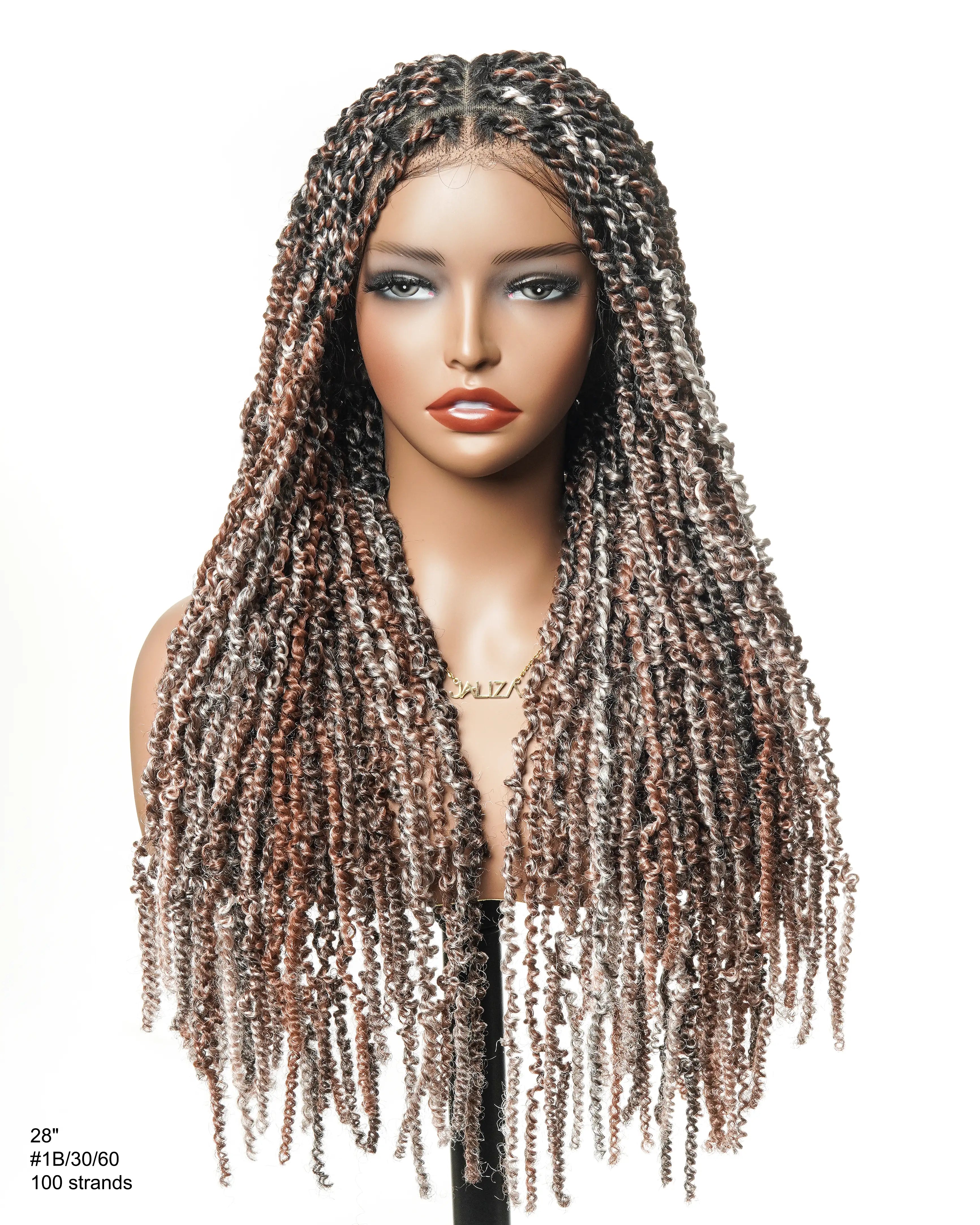 Pavana - Super Lightweight Passion Twist 28" Swiss HD Lace Full Lace Braided Wig 100 Strands