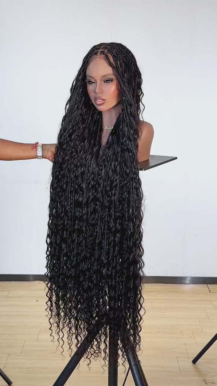 Celia Deep Wave 48" Full Lace Bora Bora Boho Box Braided Wig