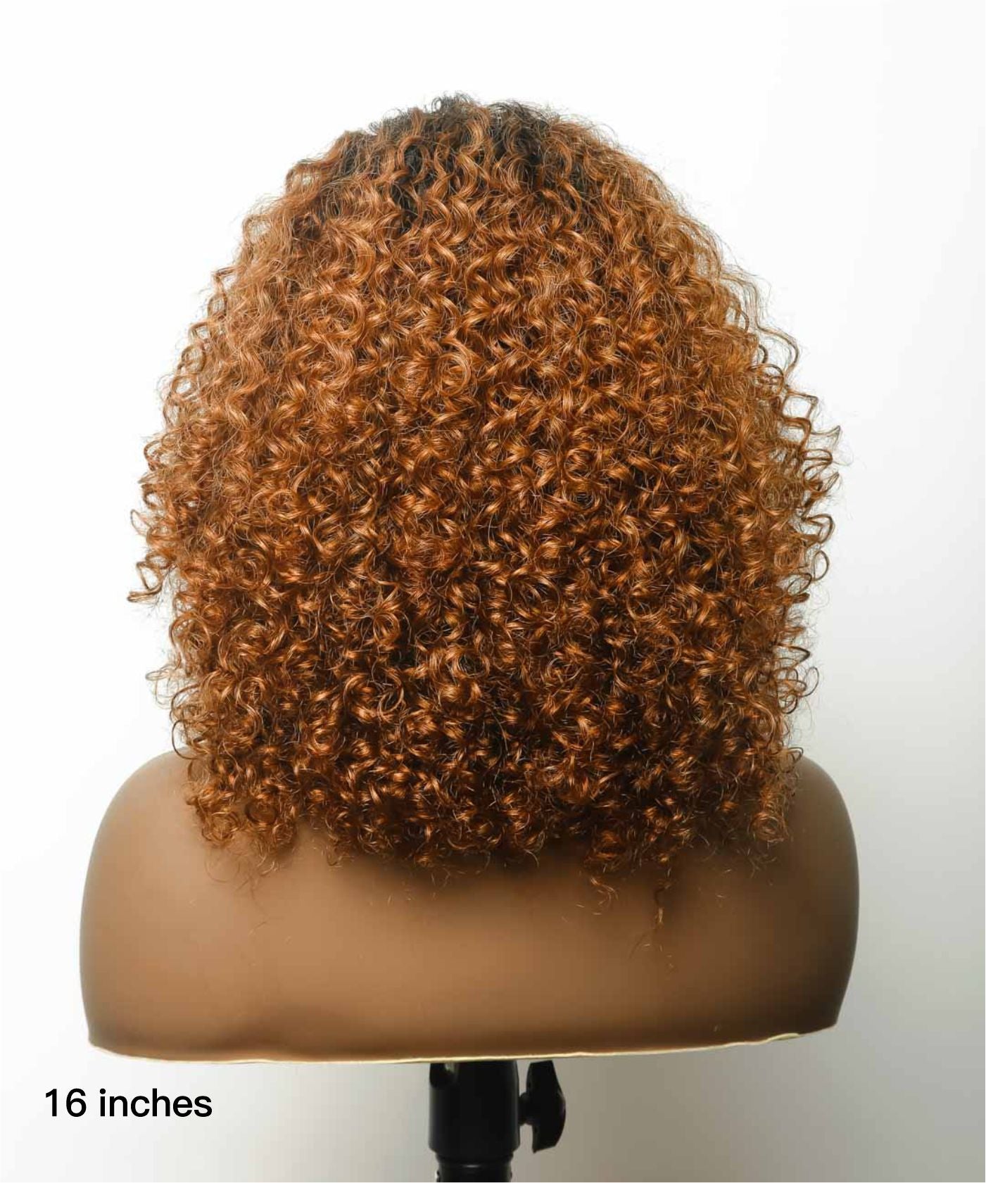 Bobrina 14" Glueless 100% Virgin Human Hair Afro Curly Bob Wig (for US Market Only)