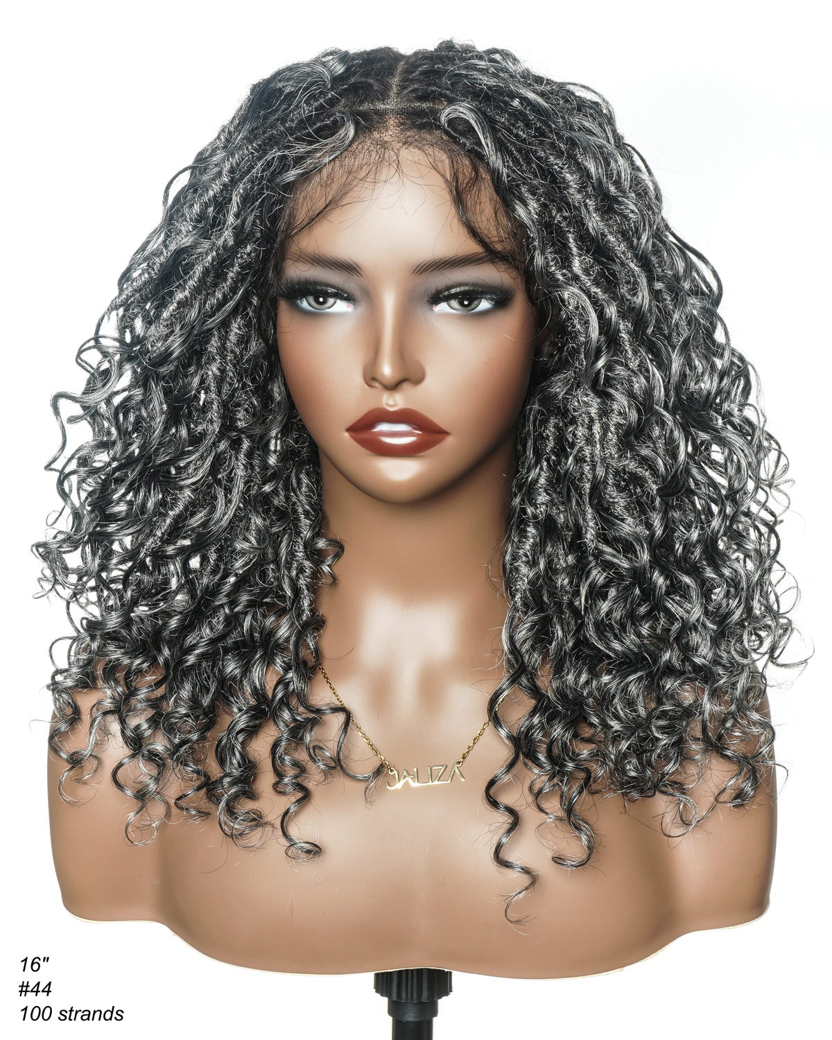 Salon-level Knotless Boho Locs Swiss HD Full Lace Human Hair Boho Curls Locs Wig