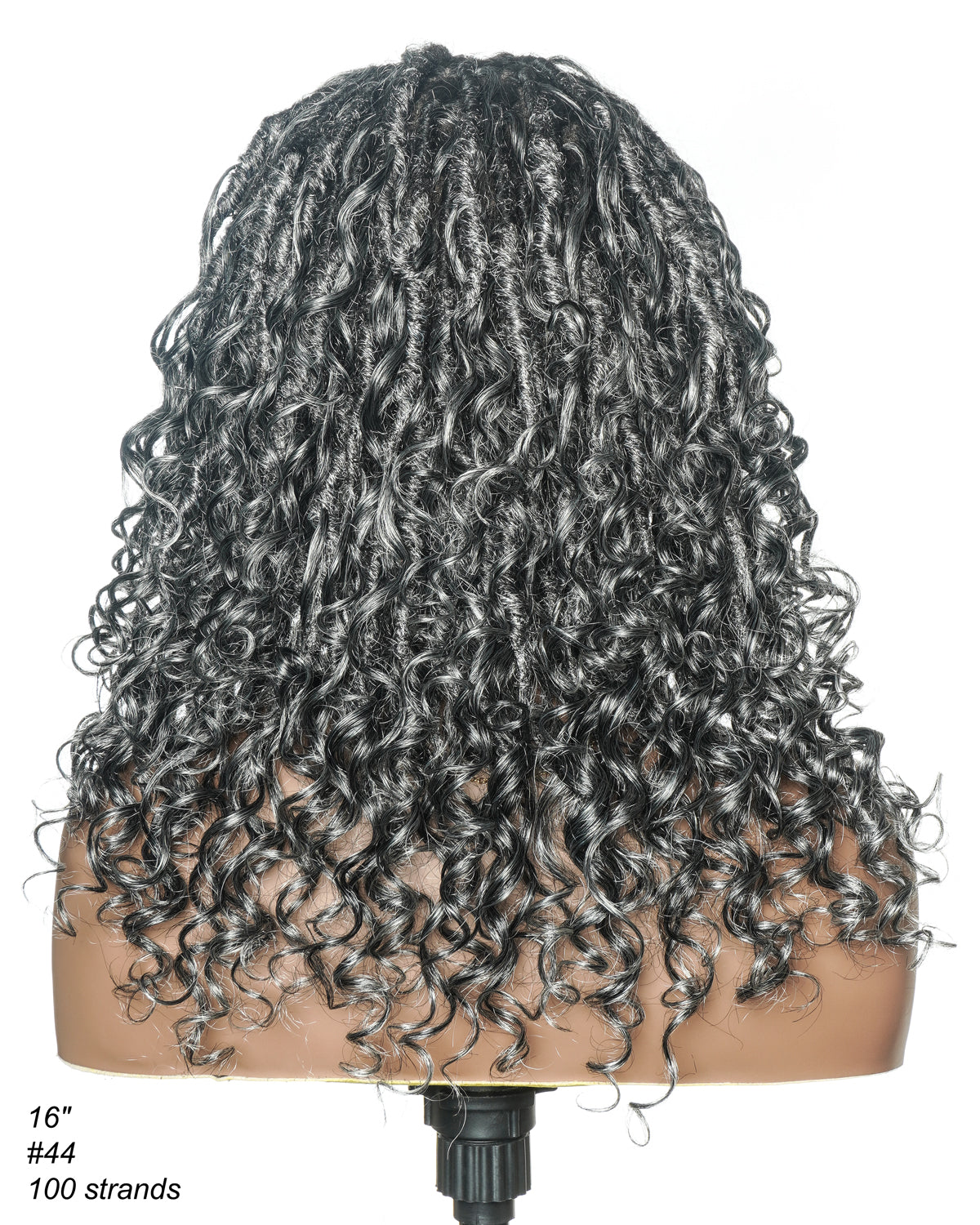 Salon-level Knotless Boho Locs Swiss HD Full Lace Human Hair Boho Curls Locs Wig
