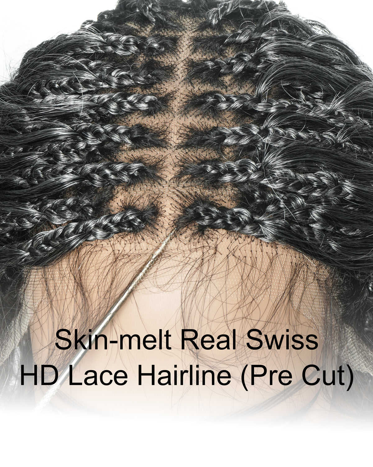 Essential Choice - Small Head Exclusive Boho Braided Wig (Small Cap Size for Petite Head)