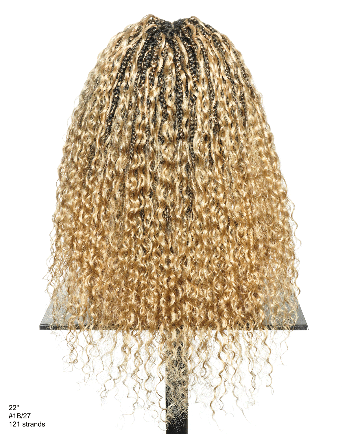 Nami - Drawstring Cap Glueless Water Wave Human Hair Curls Pre Bleached Swiss HD Full Lace Knotless Boho Box Braided Wig