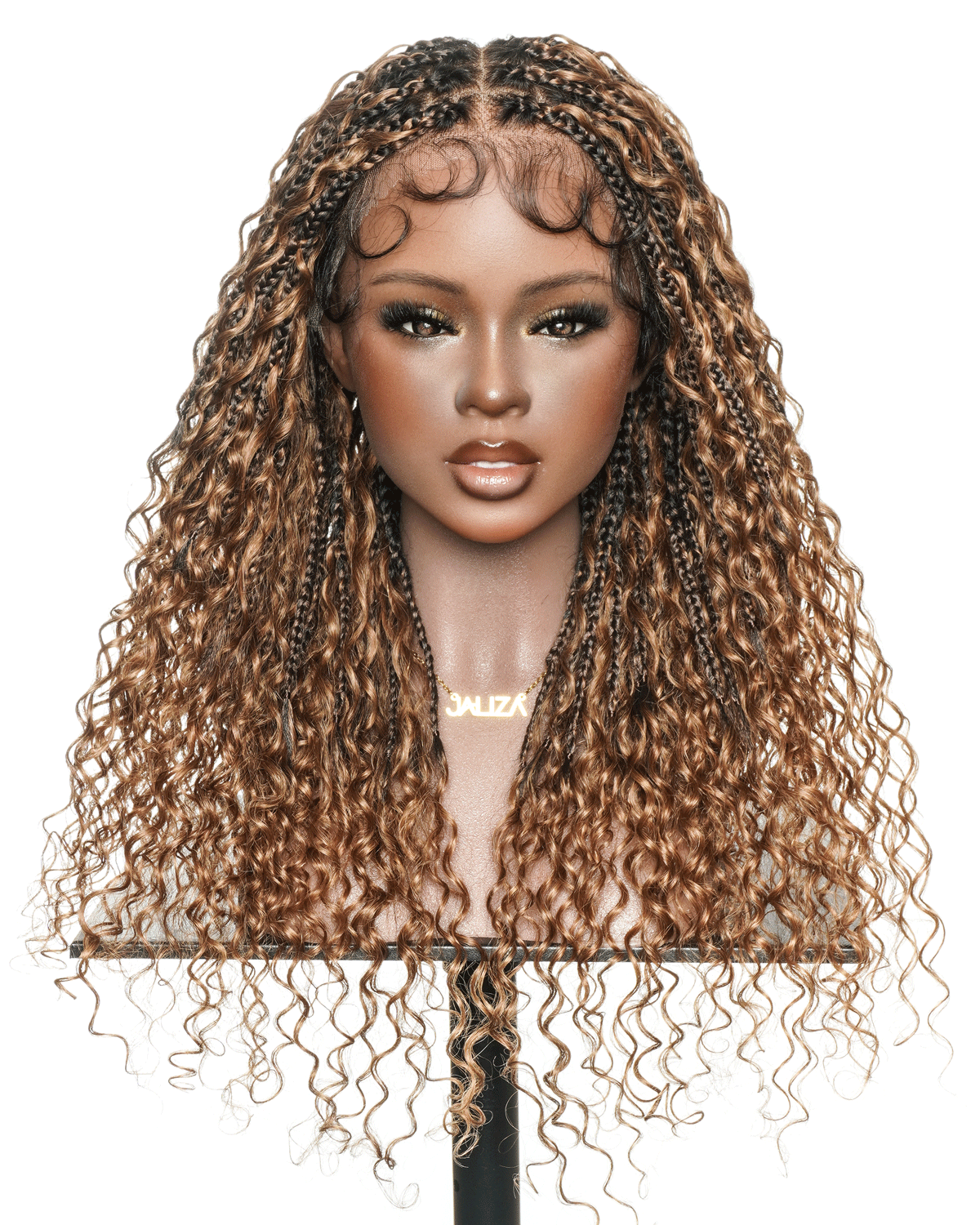 22 Inch Pre Bleached Water Wave Boho Box Braided Wig