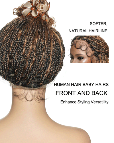 22 Inch Pre Bleached Water Wave Boho Box Braided Wig